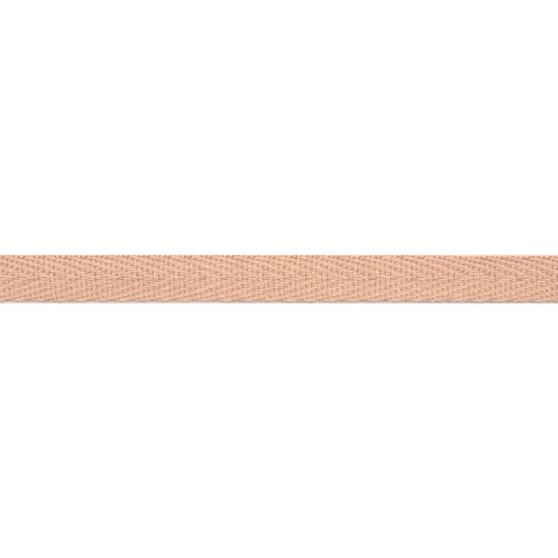 Тесьма киперная хлопок 1см 68-70м/рулон,цв:пастельно-розовый
