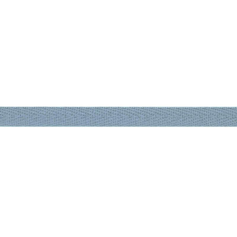 Тесьма киперная хлопок 1см 68-70м/рулон,цв:св.голубой