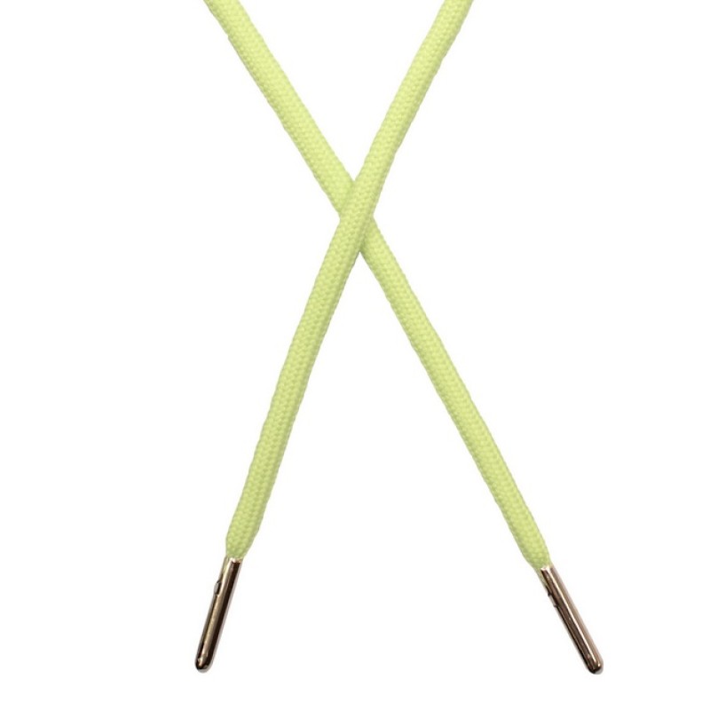 Шнур круглый полиэстер 0,5*130см с наконечником, цв: светло-зеленый