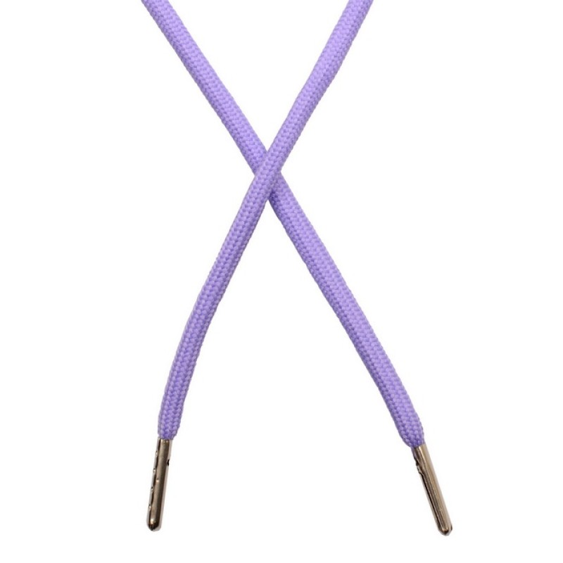 Шнур круглый полиэстер 0,5*130см с наконечником, цв: фиолетовый