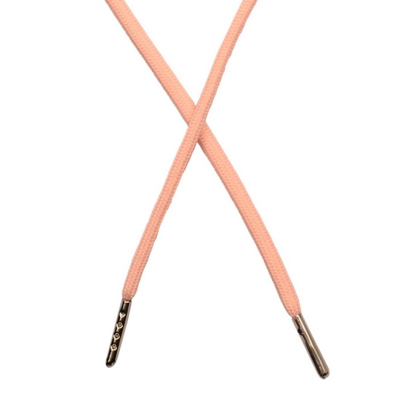 Шнур круглый полиэстер 0,5*130см с наконечником, цв: детский розовый